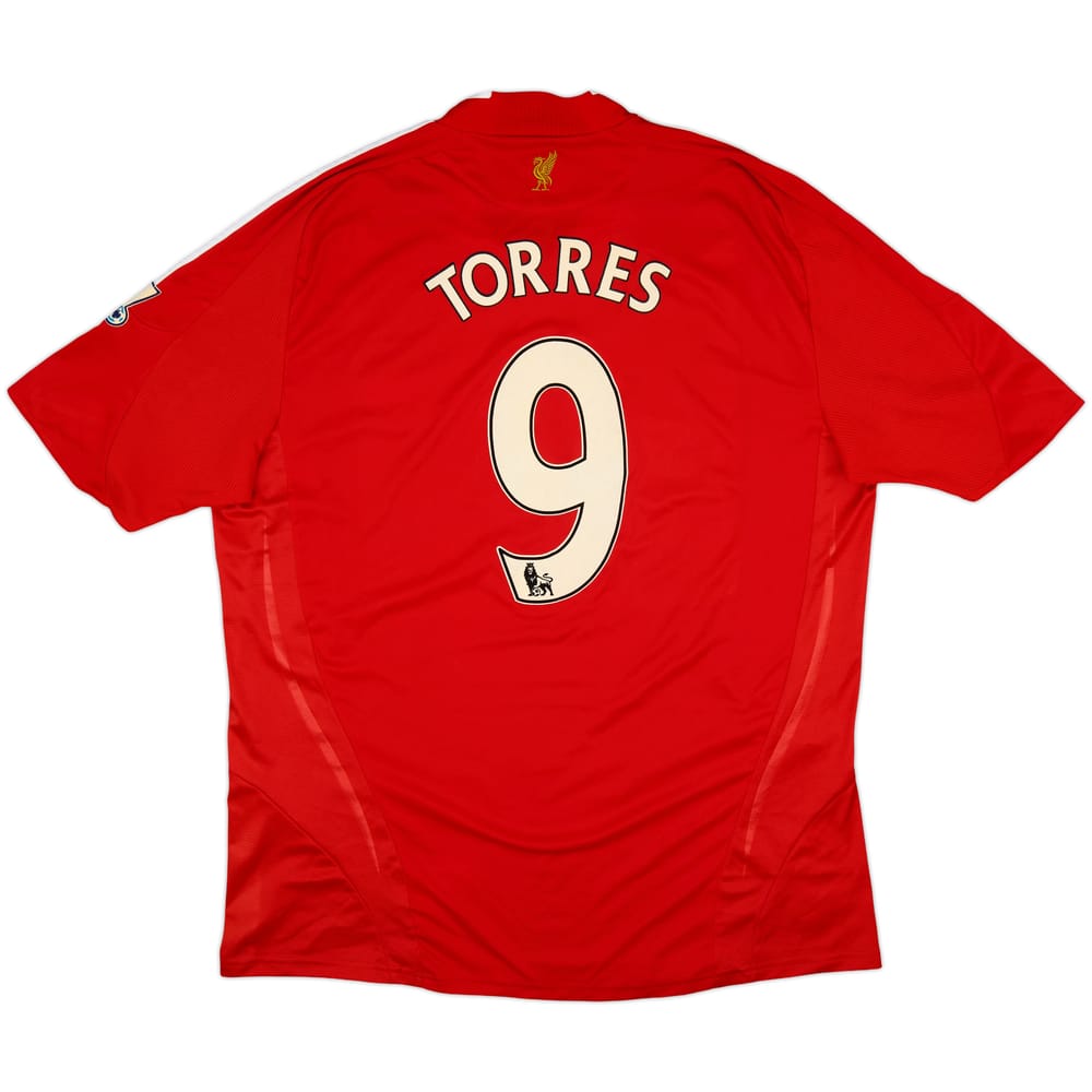 2008-10 Liverpool Home Shirt Torres #9 - 8/10 - (XXL)