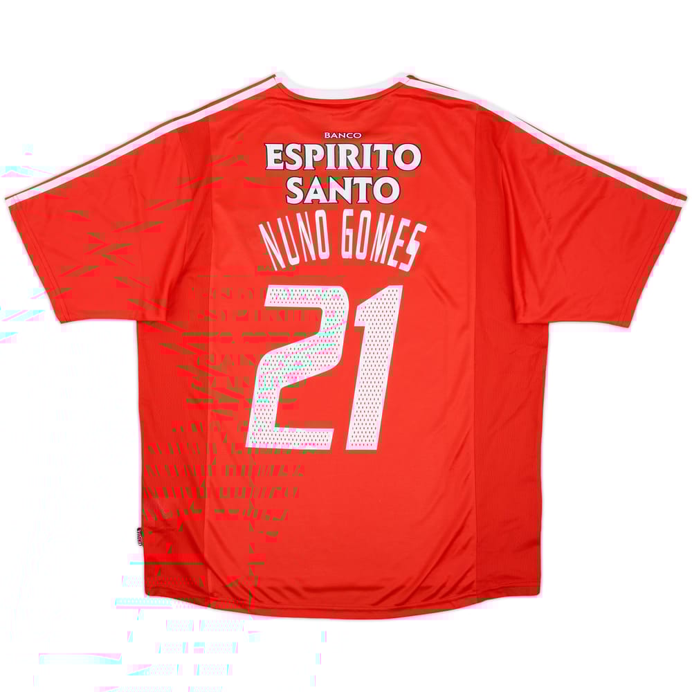 2003-04 Benfica Home Shirt Nuno Gomes #21 - 7/10 - (XL)