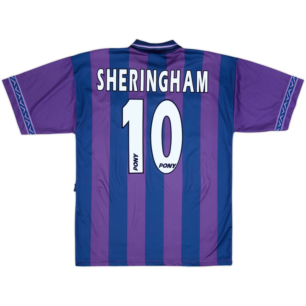 1995-97 Tottenham Away Shirt Sheringham #10 - 9/10 - (M)
