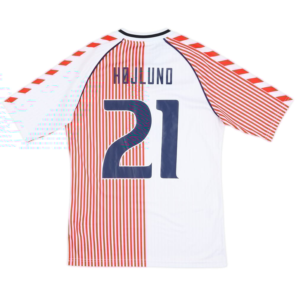 2023 Denmark Hummel 'DBU 86' Reissue Away Shirt Højlund #21 - 10/10 - (S)