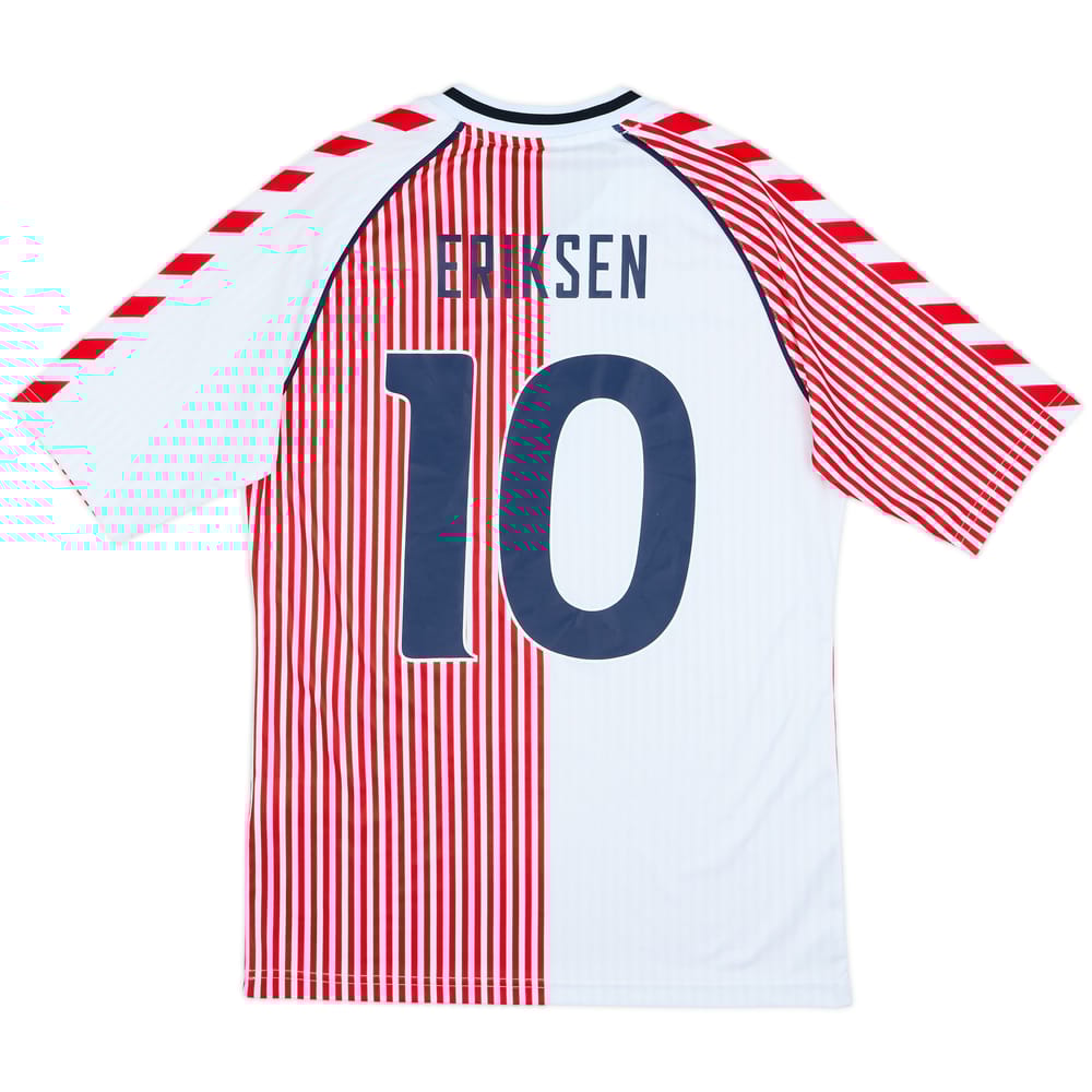 2023 Denmark Hummel 'DBU 86' Reissue Away Shirt Eriksen #10 - 8/10 - (S)