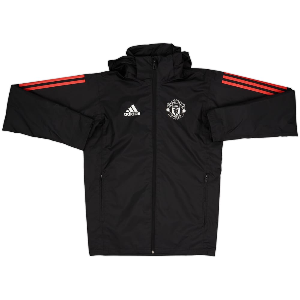 2017-18 Manchester United adidas Hooded Rain Jacket - 9/10 - (XS)