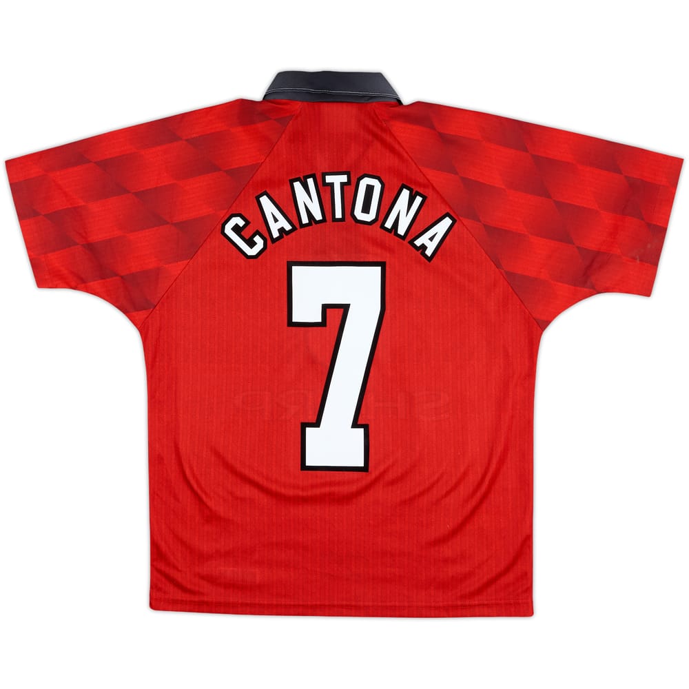 1996-98 Manchester United Home Shirt Cantona #7 - 9/10 - (Y)