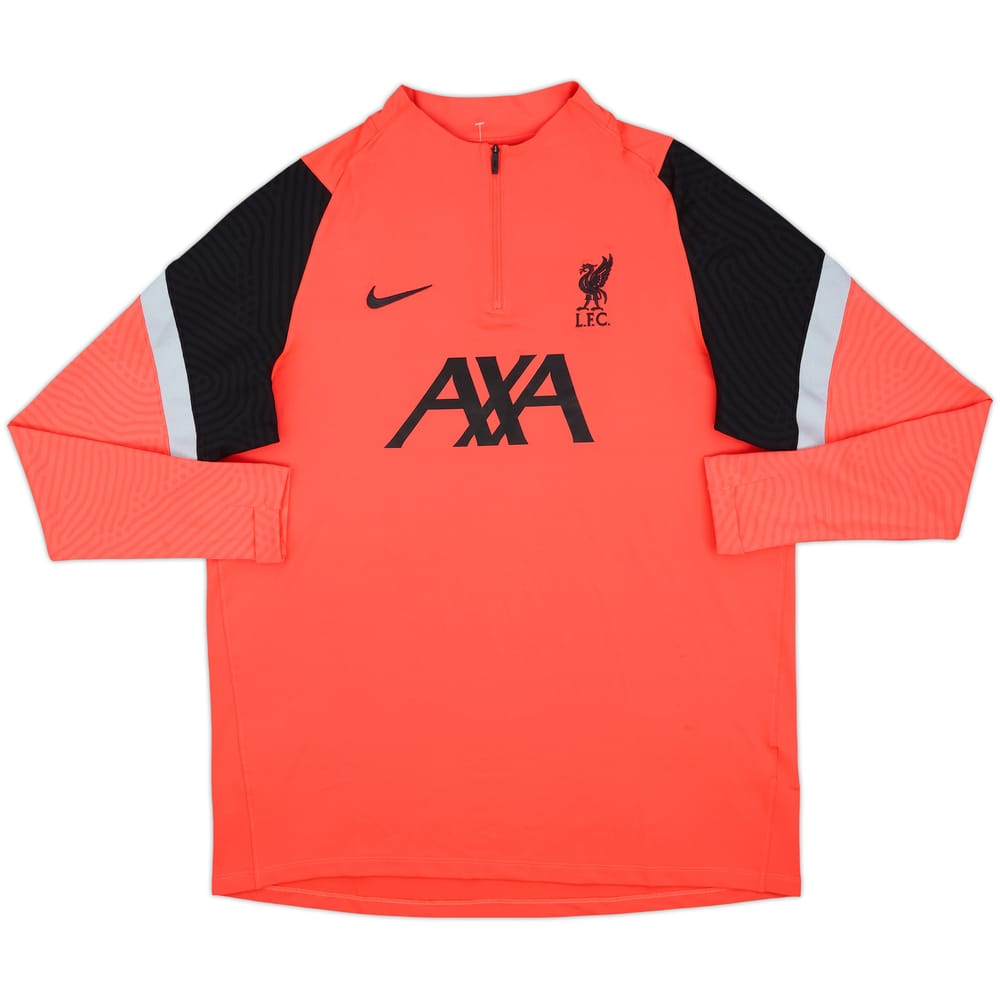 2020-21 Liverpool Nike 1/4 Zip Drill Top - 8/10 - (XL)