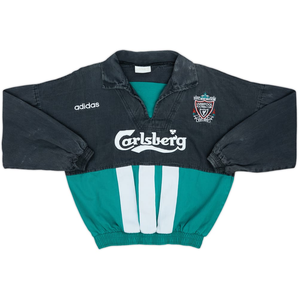 1993-95 Liverpool adidas Drill Top - 5/10 - (Y)