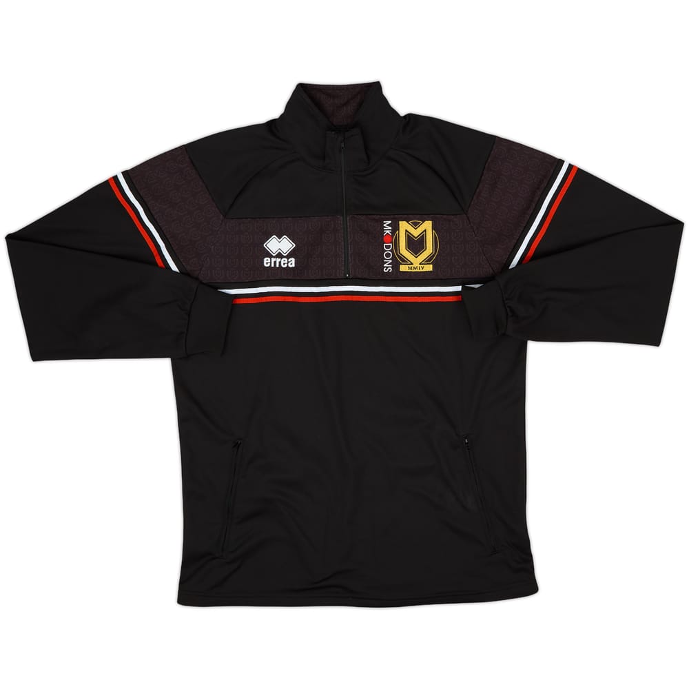 2020-21 MK Dons Errea 1/4 Zip Track Jacket - 8/10 - (L)