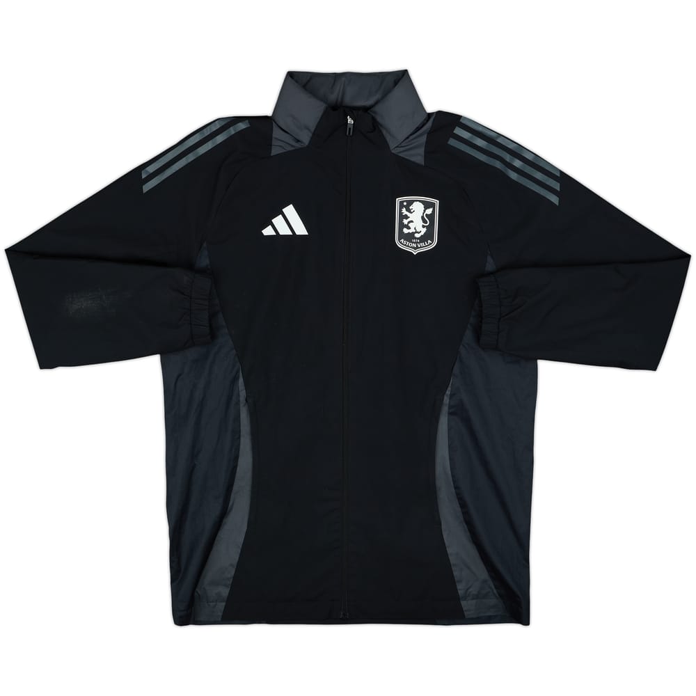 2024-25 Aston Villa adidas Hooded Rain Jacket - 6/10 - (M)