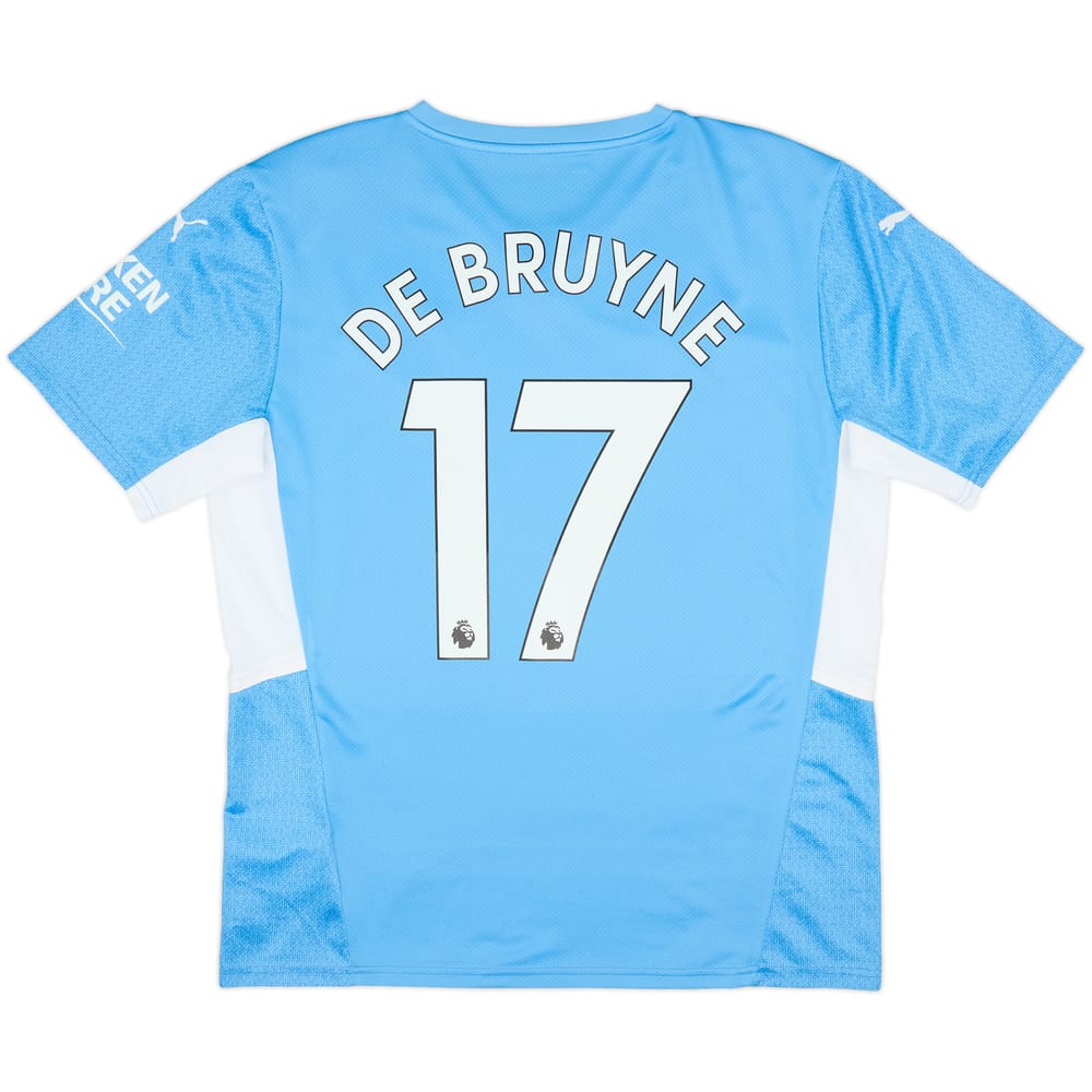 2021-22 Manchester City Home Shirt De Bruyne #17 - 9/10 - (L)