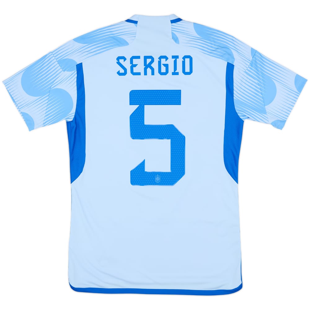 2022-23 Spain Away Shirt Sergio #5 - 10/10 - (S)