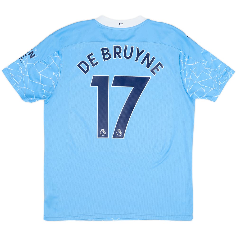 2020-21 Manchester City Home Shirt De Bruyne #17 - 10/10 - (L)