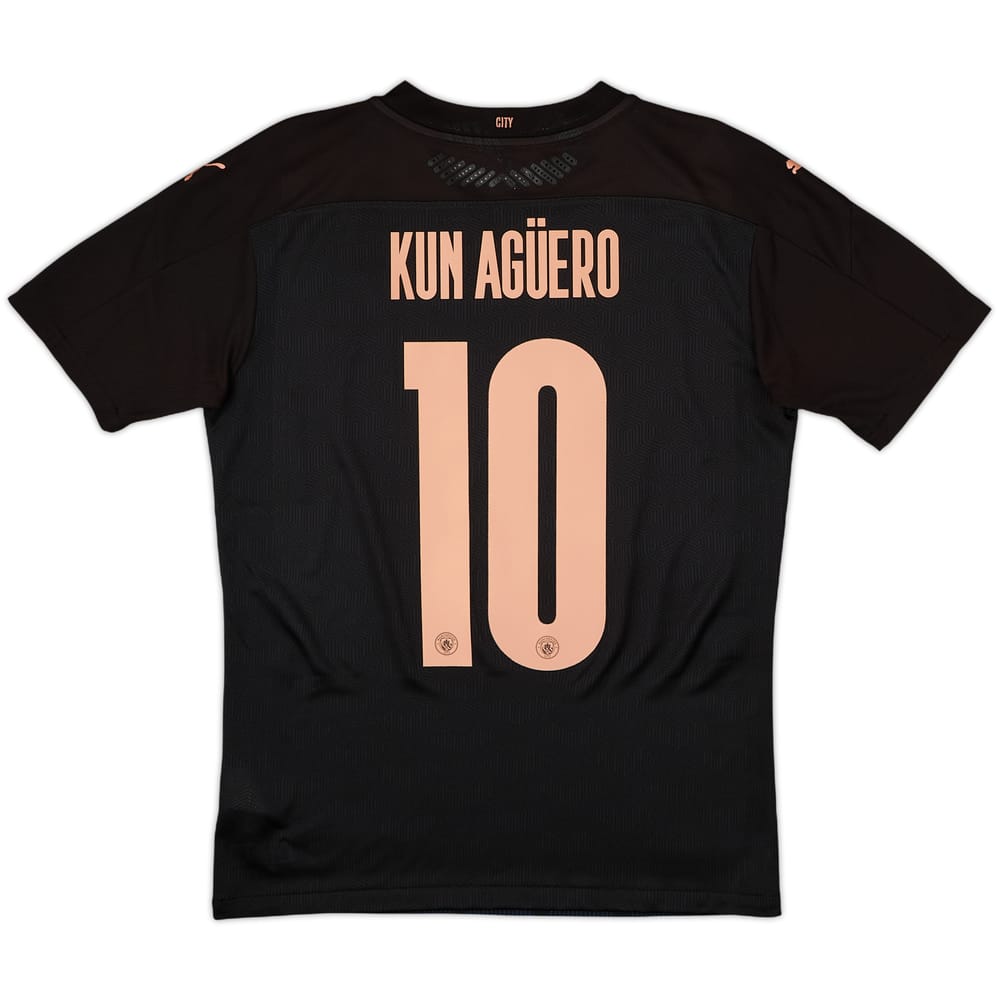 2020-21 Manchester City Authentic Away Shirt Kun Aguero #10 - 7/10 - (M)