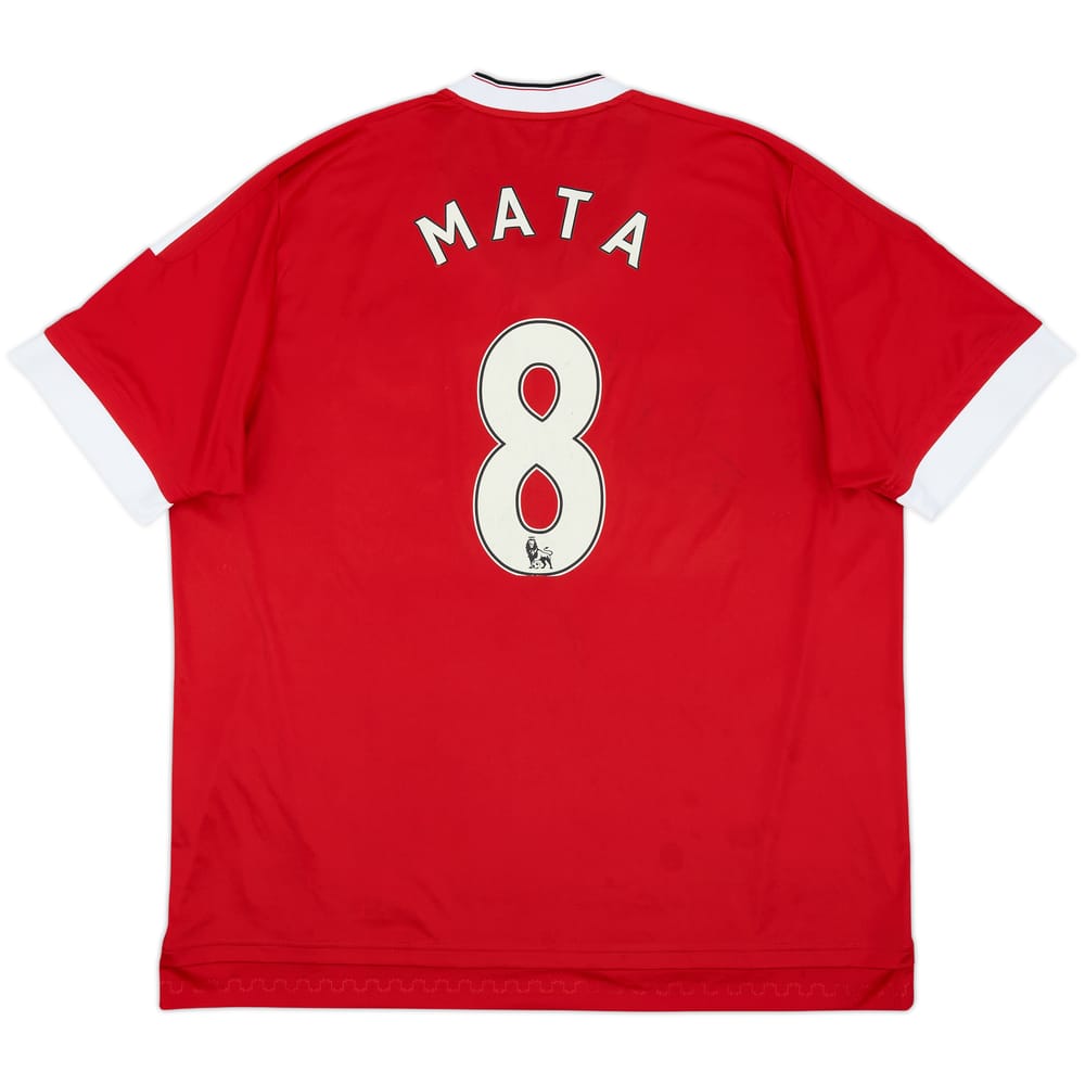 2015-16 Manchester United Home Shirt Mata #8 - 6/10 - (XXL)
