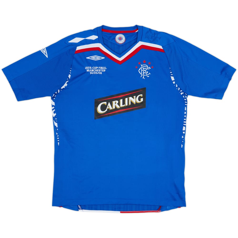 2007-08 Rangers Home Shirt - 8/10 - (L)