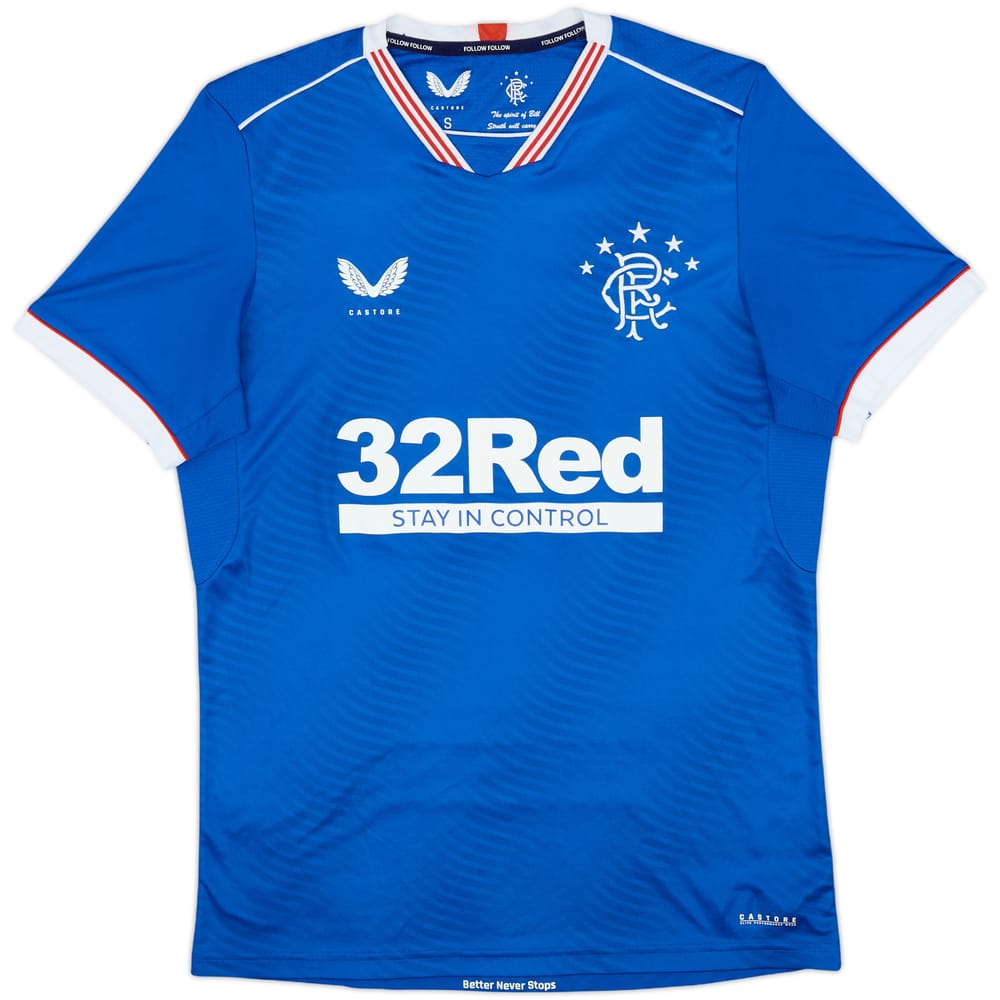 2020-21 Rangers Home Shirt - 8/10 - (S)