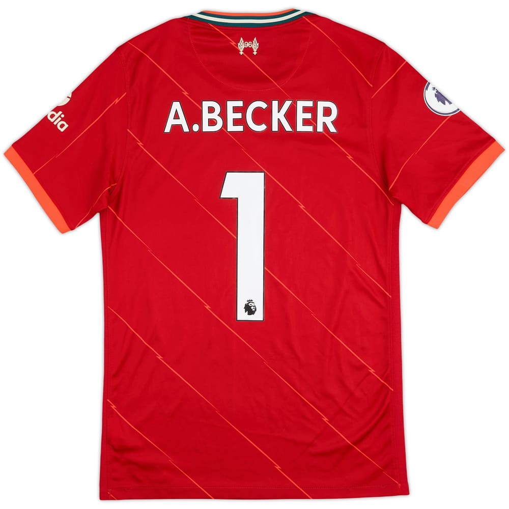 2021-22 Liverpool Home Shirt A. Becker #1 - 9/10 - (S)