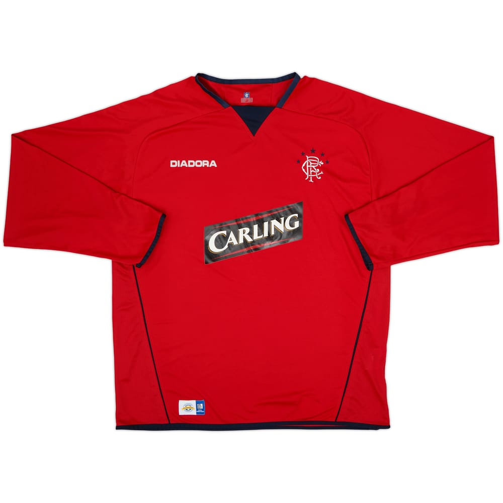 2004-05 Rangers Third L/S Shirt - 8/10 - (XL)