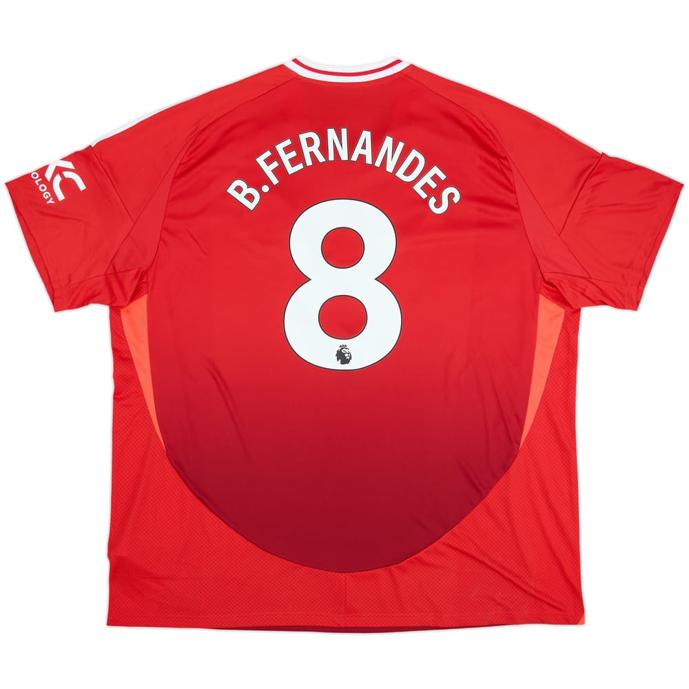 2024-25 Manchester United Home Shirt B.Fernandes #8 - 10/10 - (3XL)