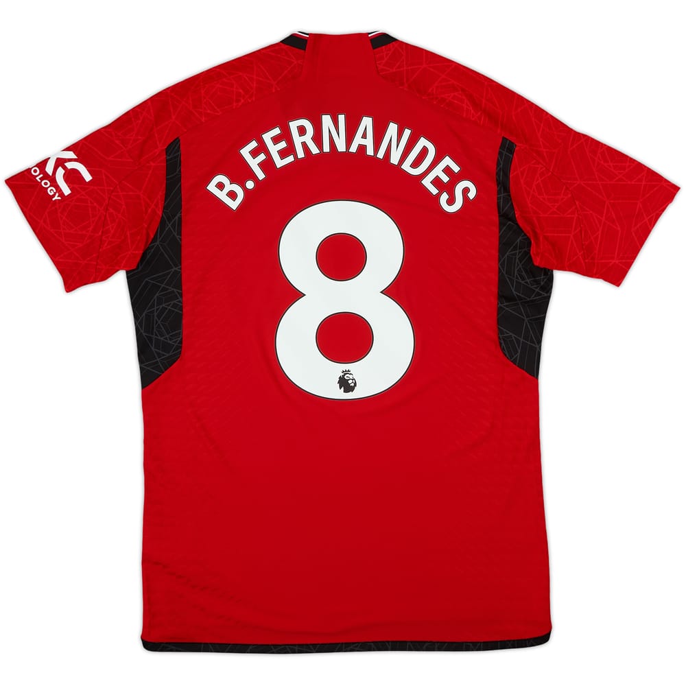 Camiseta auténtica de local del Manchester United 2023-24 B.Fernandes #8 - 10/10 - (L)