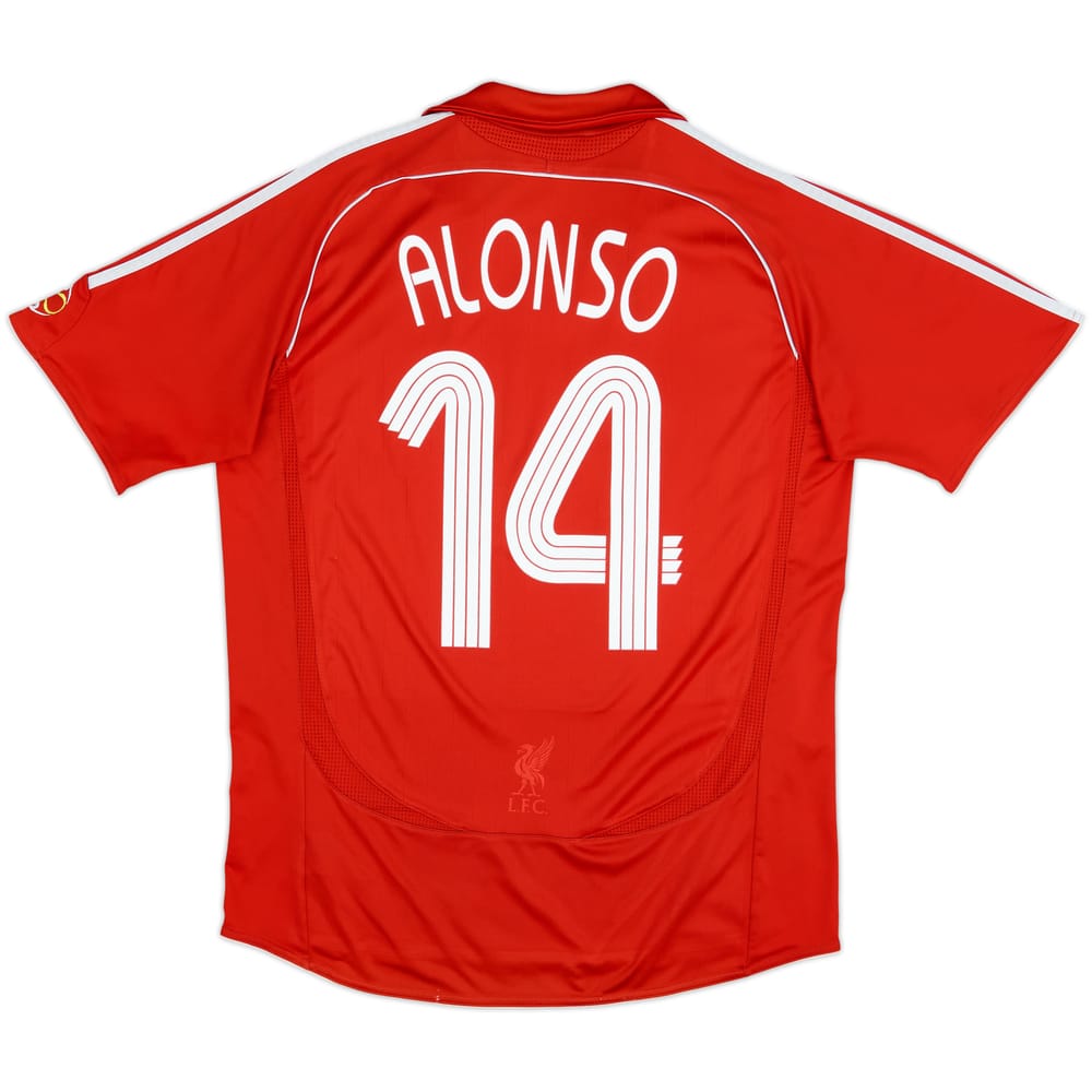 2006-08 Liverpool Camiseta Local Alonso #14 - 5/10 - (L)