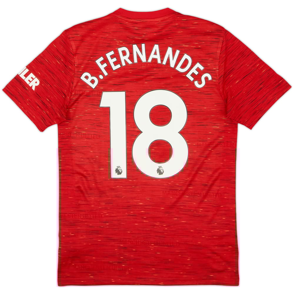 2020-21 Manchester United Home Shirt B.Fernandes #18 - 7/10 - (S)