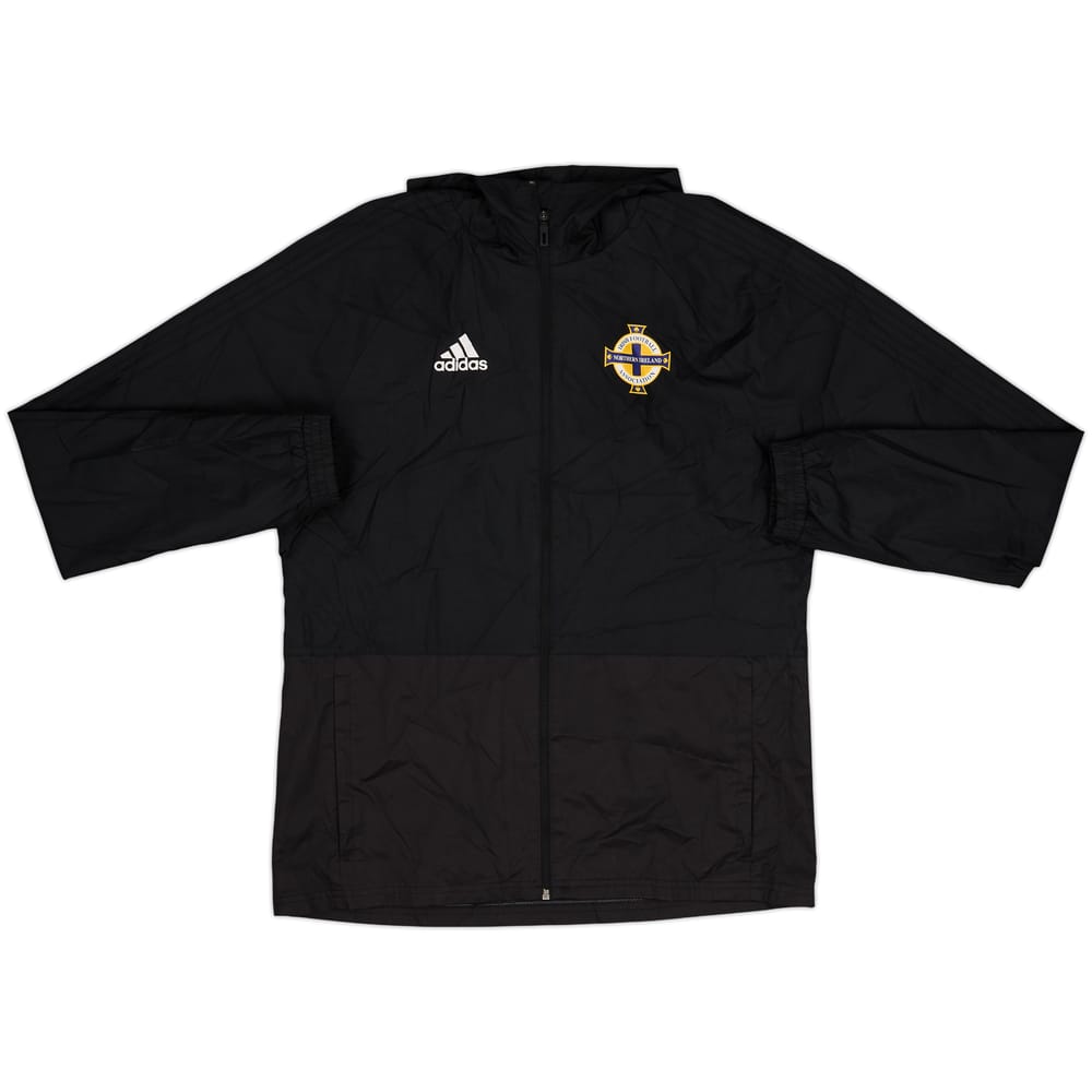 2018-19 Northern Ireland adidas Hooded Track Jacket - 8/10 - (M)