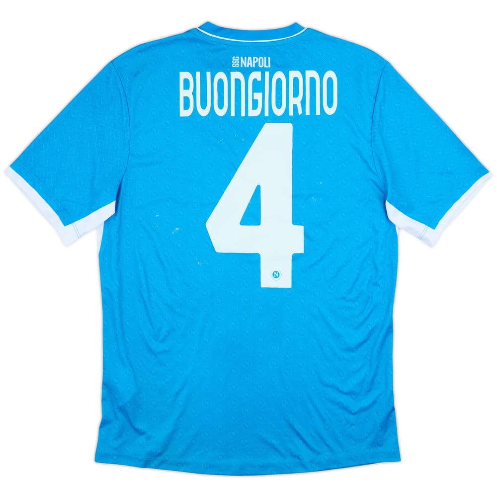 2024-25 Napoli Basic Home Shirt Buongiorno #4 (M)