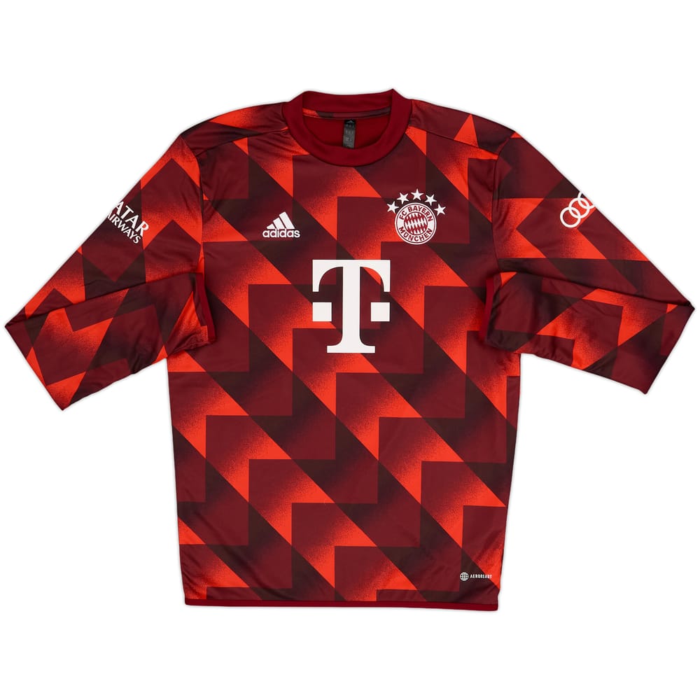 2022-23 Bayern Munich adidas Pre-Match Warm Top - 8/10 - (S)