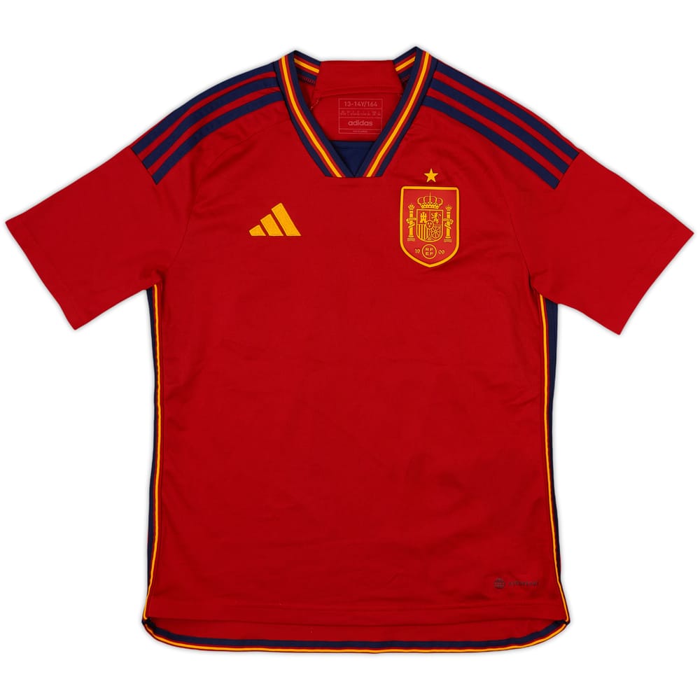 2022-23 Spain Home Shirt - 9/10 - (L.Boys)