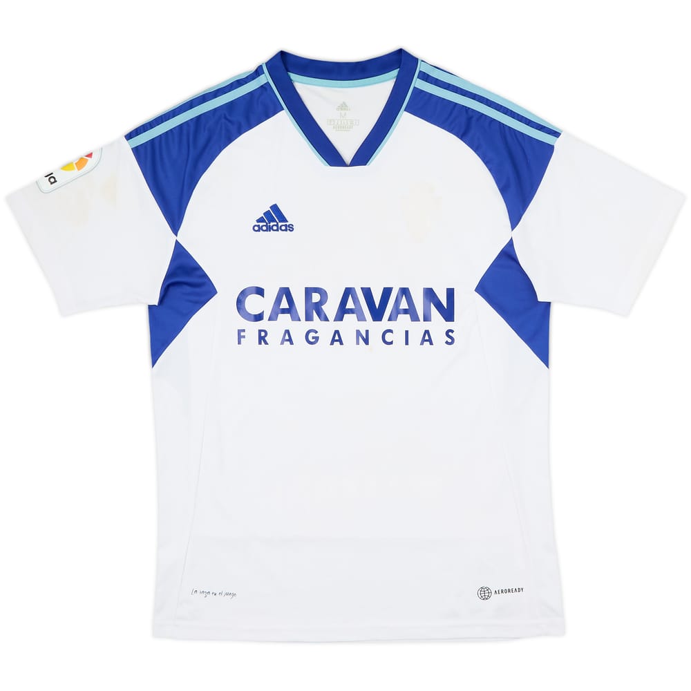 2022-23 Real Zaragoza Home Shirt - 4/10 - (M)