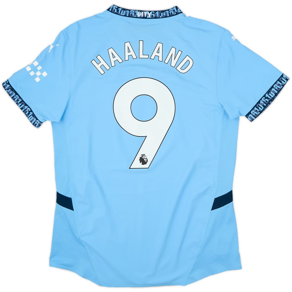 Camiseta auténtica de local del Manchester City 2024-25 Haaland #9 - 8/10 - (L)
