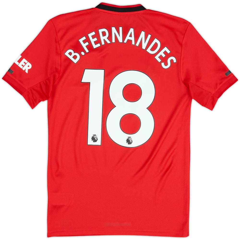 2019-20 Manchester United Home Shirt B.Fernandes #18 - 9/10 - (XS)