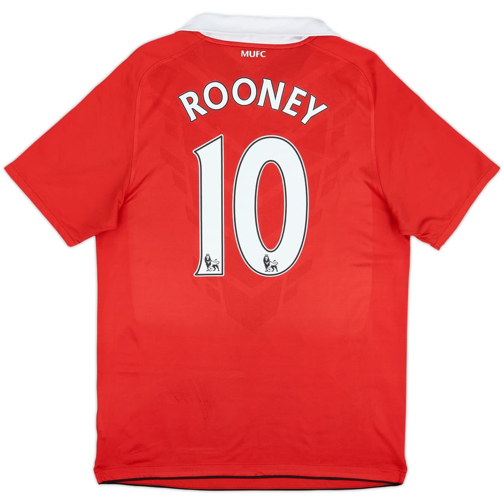 2010-11 Manchester United Home Shirt Rooney #10 - 8/10 - (M)