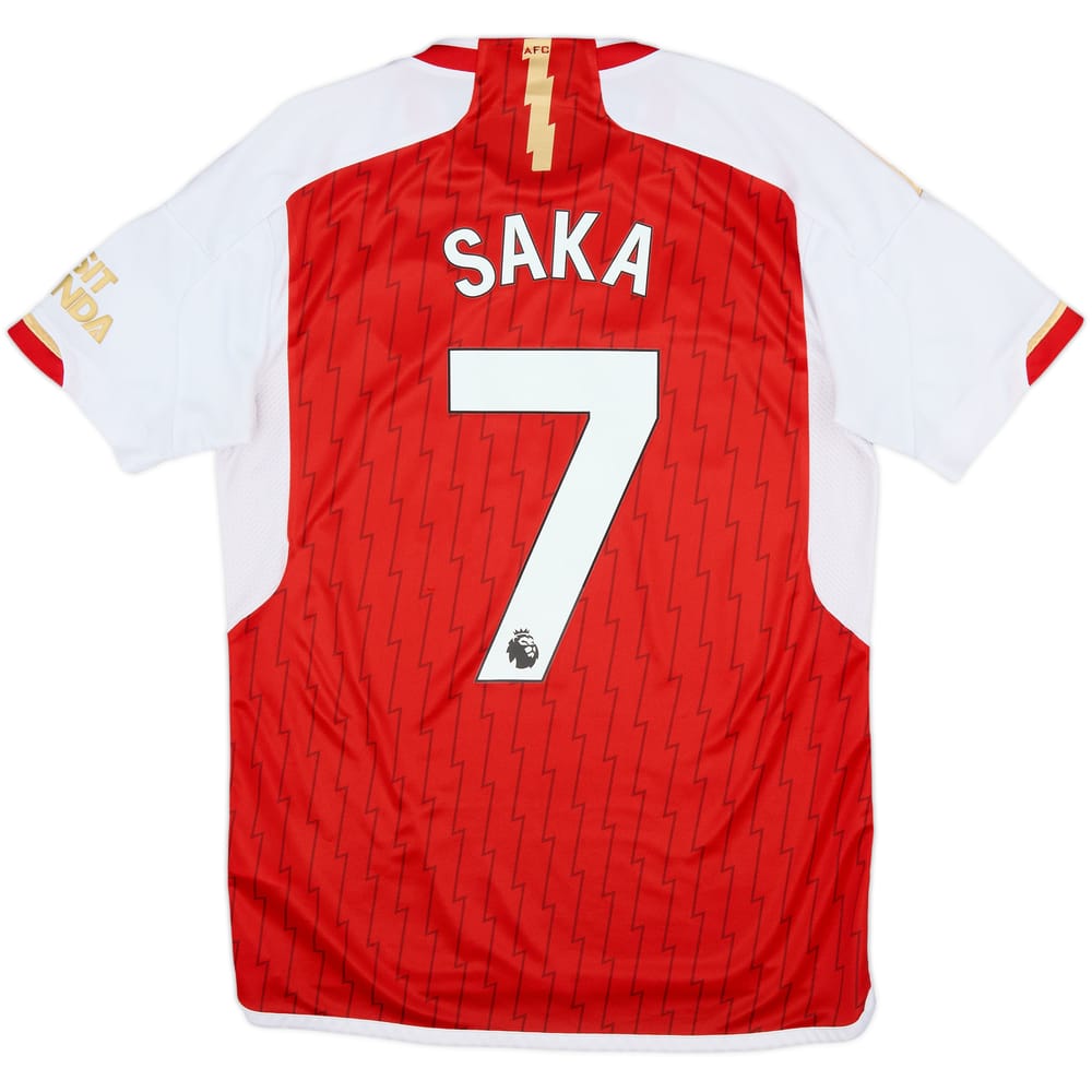 2023-24 Arsenal Home Shirt Saka #7 - 9/10 - (M)
