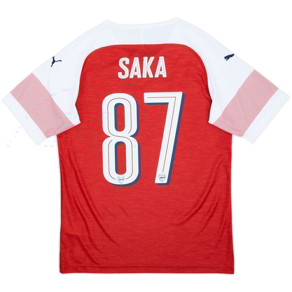 2018-19 Arsenal Home Shirt Saka #87 - 10/10 - (S)