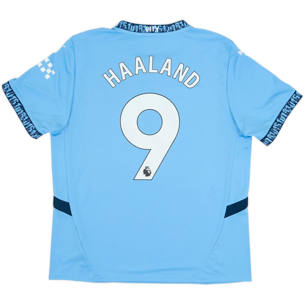 2024-25 Manchester City Home Shirt Haaland #9 - 6/10 - (XL)