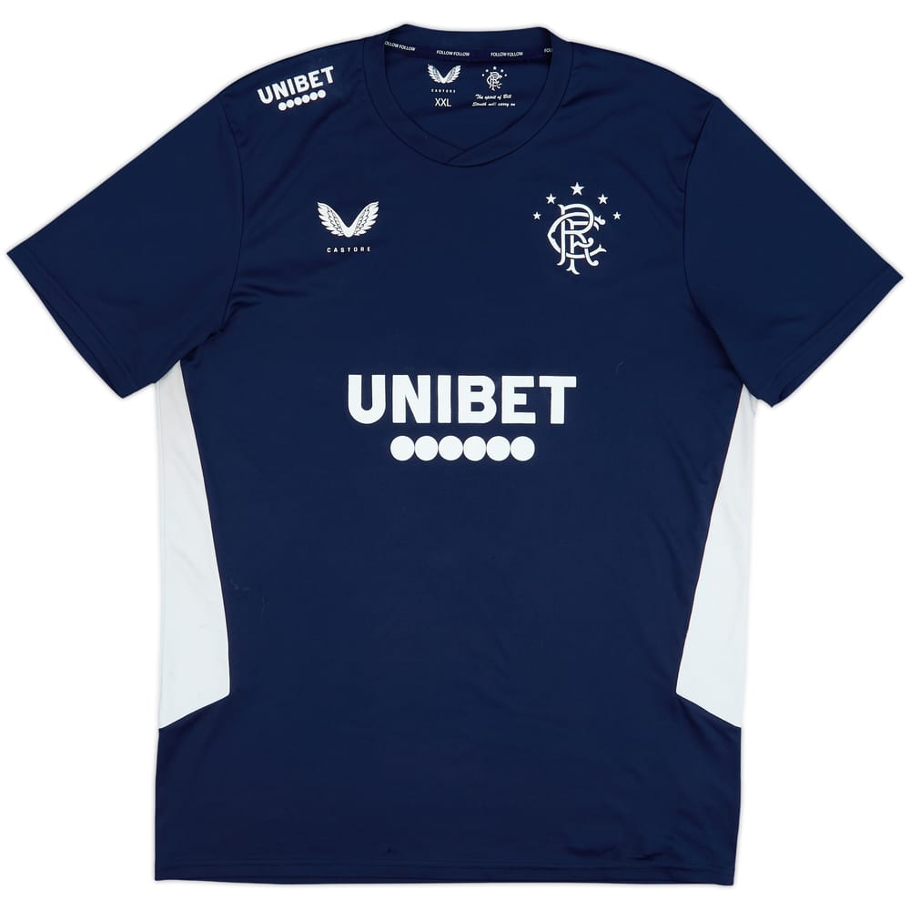 2020-21 Rangers Castore Training Shirt - 7/10 - (XXL)