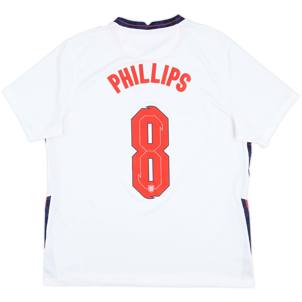 2020-22 England Home Shirt Phillips #8 - 8/10 - (XL)