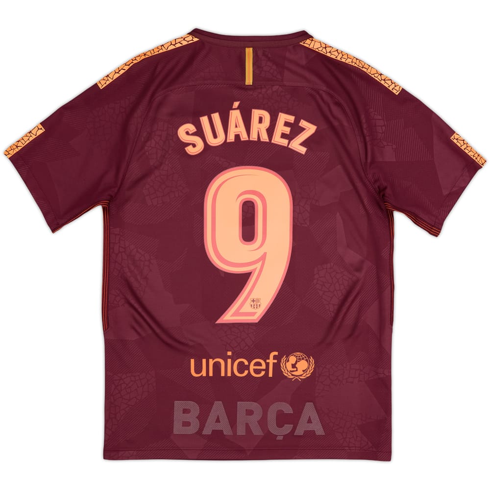 2017-18 Barcelona Third Shirt Suarez #9 - 9/10 - (S)