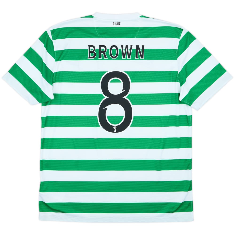 2013-15 Celtic Home Shirt Brown #8 - 8/10 - (L)
