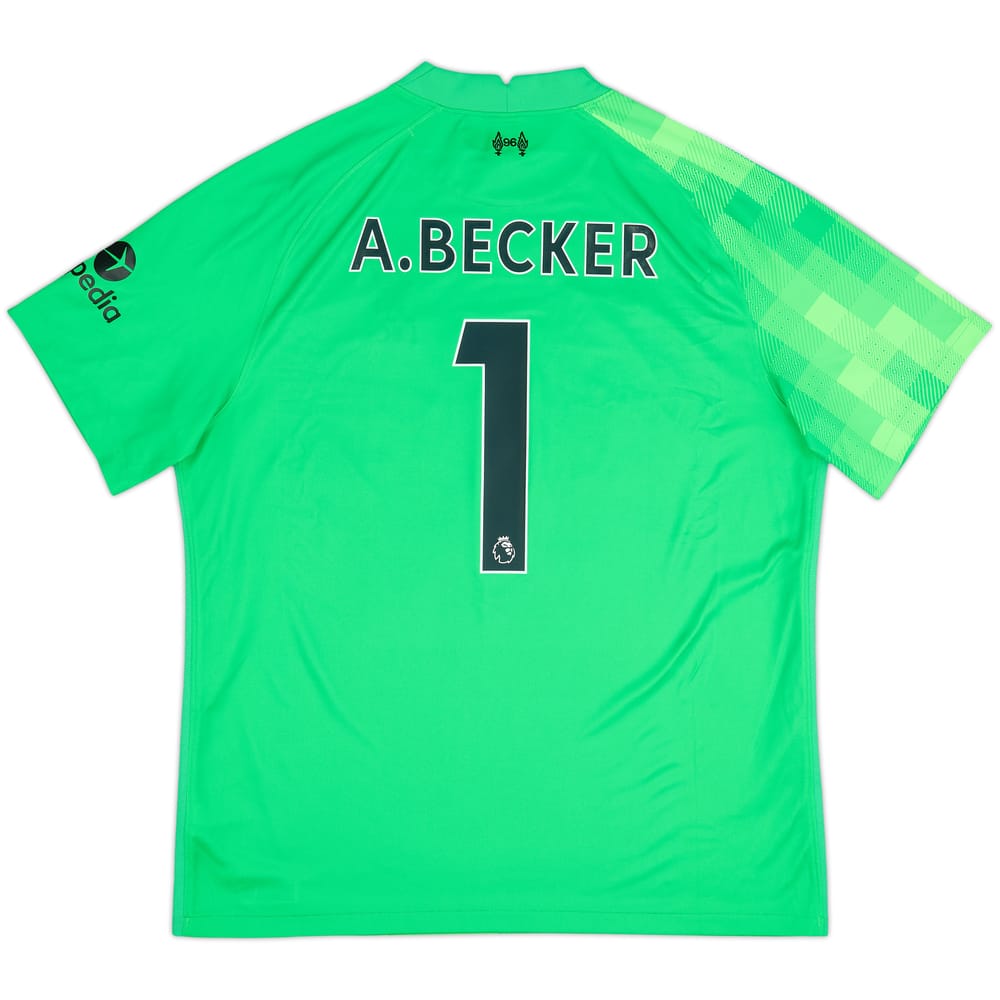 2021-22 Liverpool GK Shirt A.Becker #1 - 9/10 - (XL)