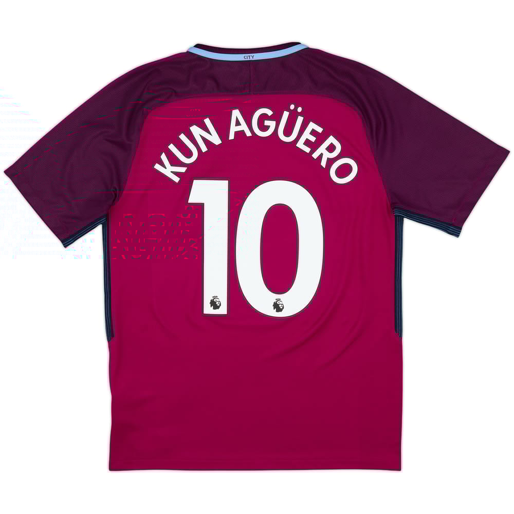 2017-18 Manchester City Away Shirt Kun Aguero #10 - 7/10 - (M)