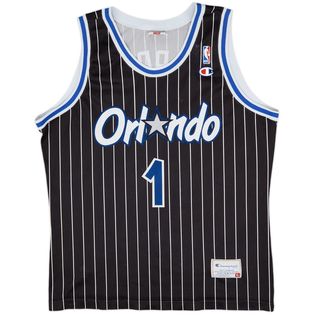 1993-94 Orlando Magic A.Hardaway #1 Champion Away Jersey - 7/10 - (XL)