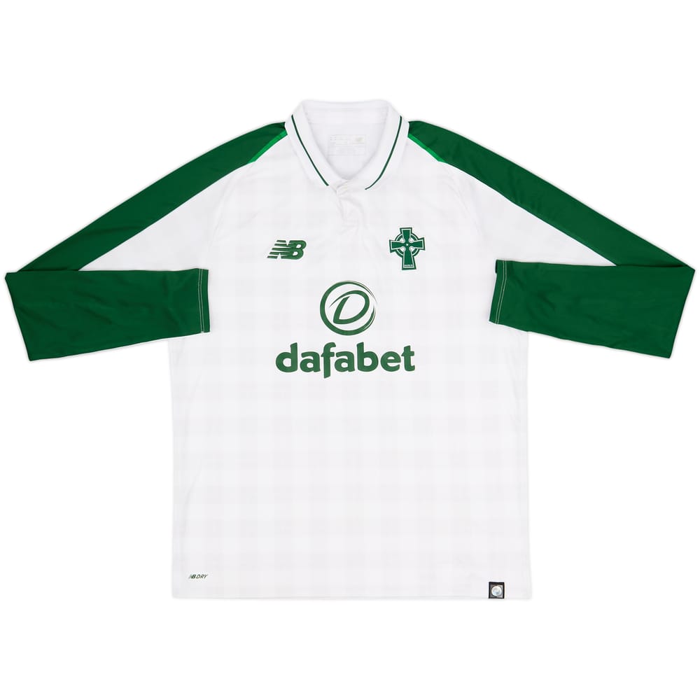 2018-19 Celtic Away L/S Shirt - 6/10 - (M)