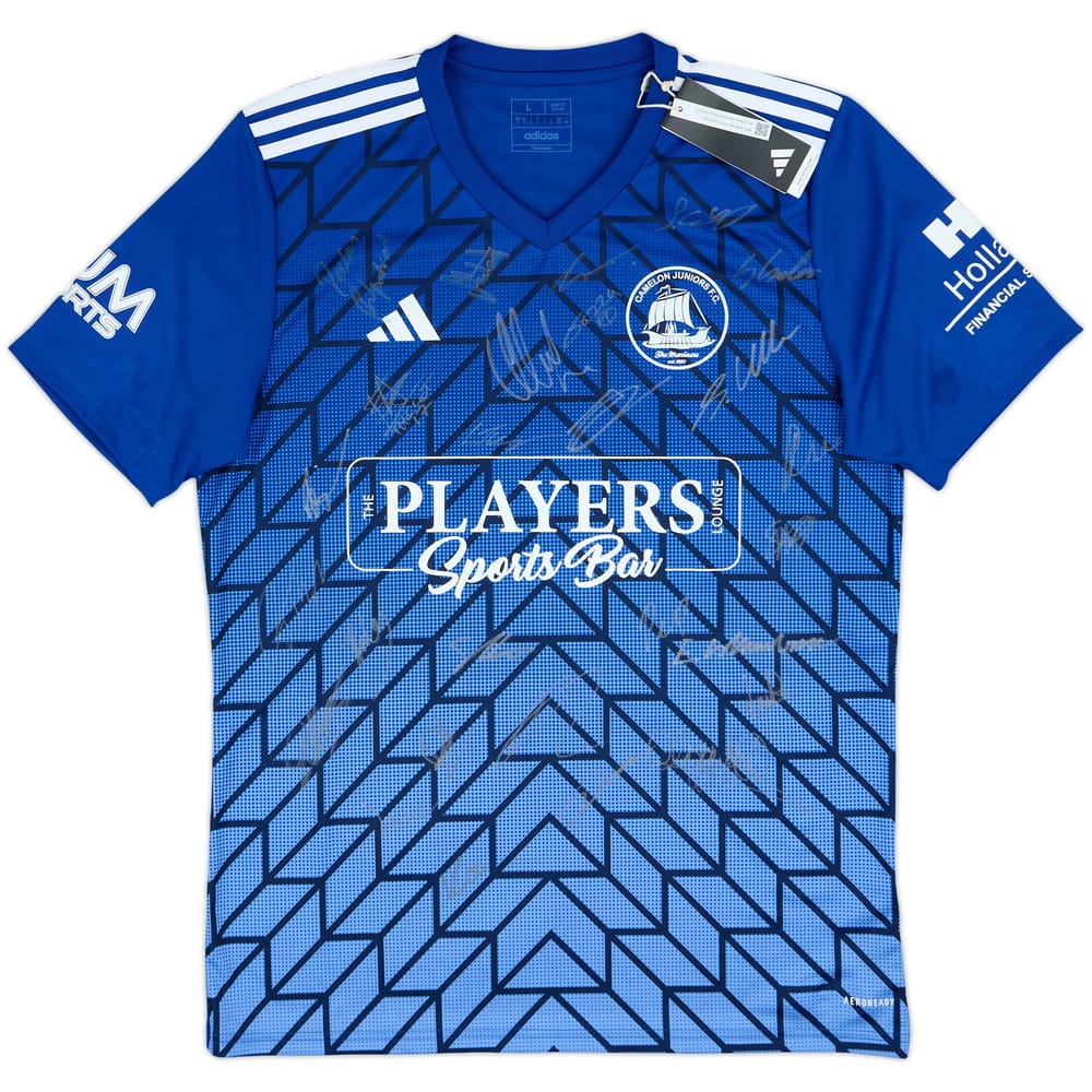 2023-24 Camelon Juniors Squad Signed Home Shirt (L)
