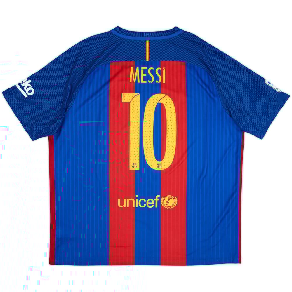 2016-17 Barcelona Home Shirt Messi #10 - 8/10 - (XXL)
