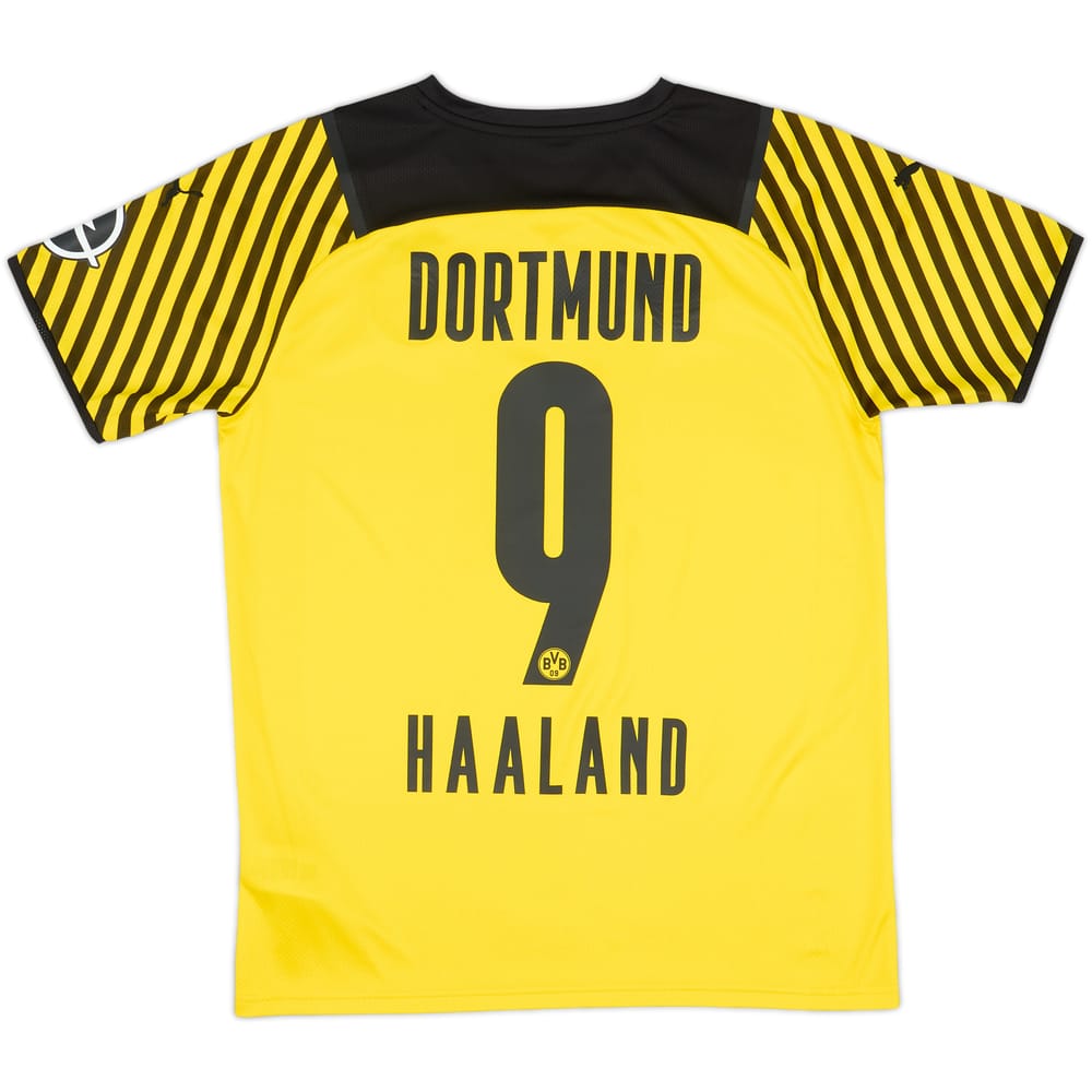 2021-22 Borussia Dortmund Home Shirt Haaland #9 - 8/10 - (M)