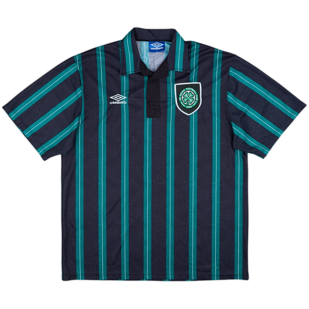 1992-93 Celtic Away Shirt - 8/10 - (XL)
