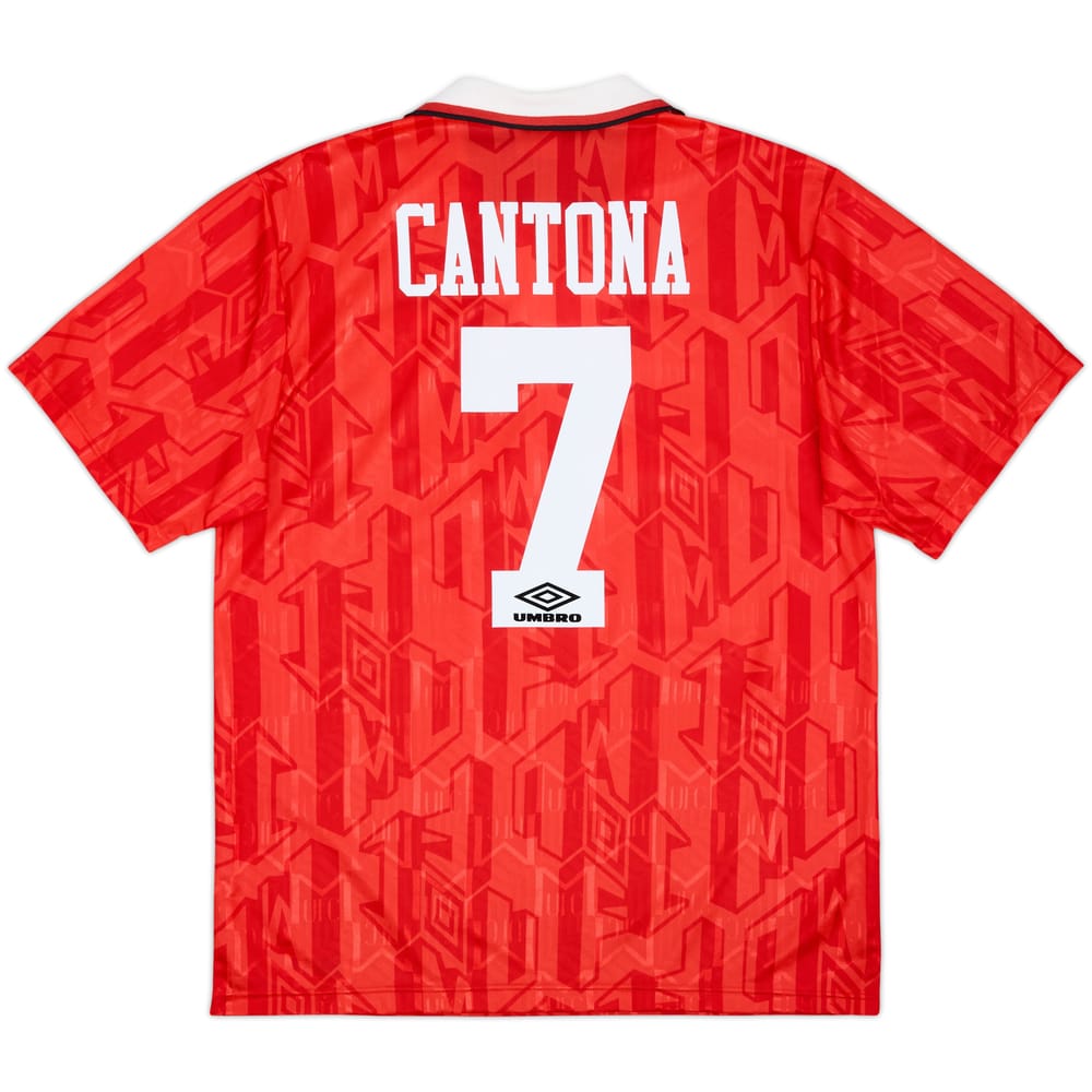 1992-94 Manchester United Home Shirt Cantona #7 - 9/10 - (L)