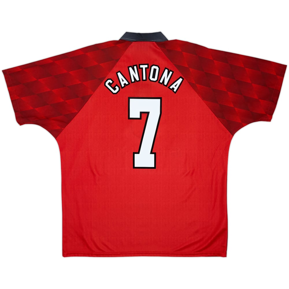 1996-98 Manchester United Home Shirt Cantona #7 - 8/10 - (XL)