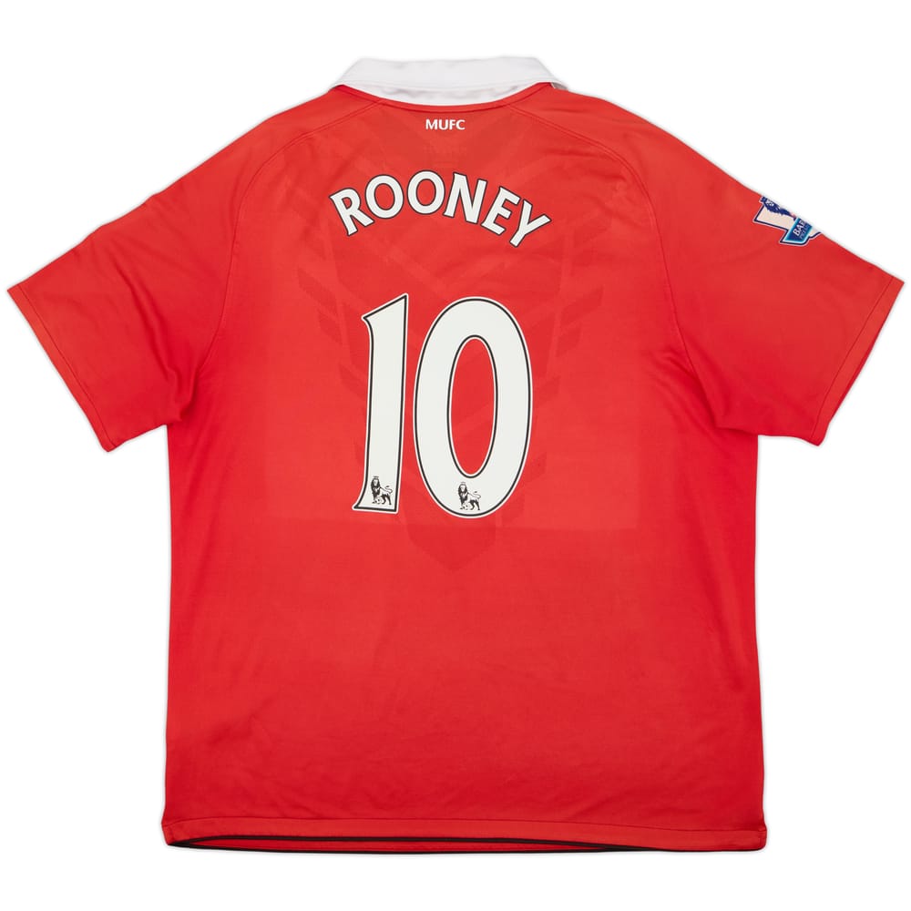 2010-11 Manchester United Home Shirt Rooney #10 - 6/10 - (XL)